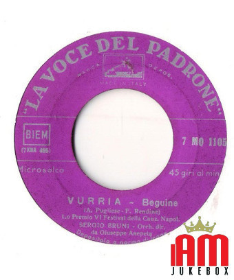 Suonno A Marechiare [Sergio Bruni] - Vinyle 7", 45 tours [product.brand] 1 - Shop I'm Jukebox 