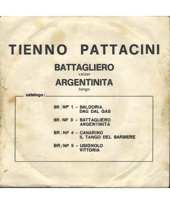 Battagliaro Argentinita [Tienno Pattacini] – Vinyl 7", 45 RPM, Single [product.brand] 1 - Shop I'm Jukebox 