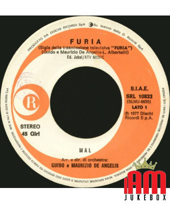 Furia [Mal,...] - Vinyl 7", 45 RPM, Stereo [product.brand] 1 - Shop I'm Jukebox 