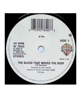 The Blood That Moves The Body [a-ha] - Vinyl 7", 45 RPM, Single, Stereo [product.brand] 1 - Shop I'm Jukebox 