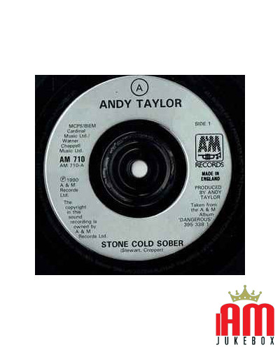 Stone Cold Sober [Andy Taylor] - Vinyle 7", 45 tr/min, Single [product.brand] 1 - Shop I'm Jukebox 