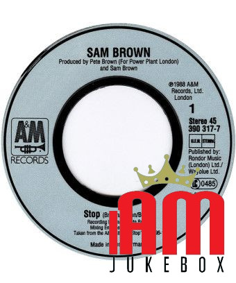 Stop! [Sam Brown] - Vinyl 7", 45 RPM, Single, Stereo [product.brand] 1 - Shop I'm Jukebox 