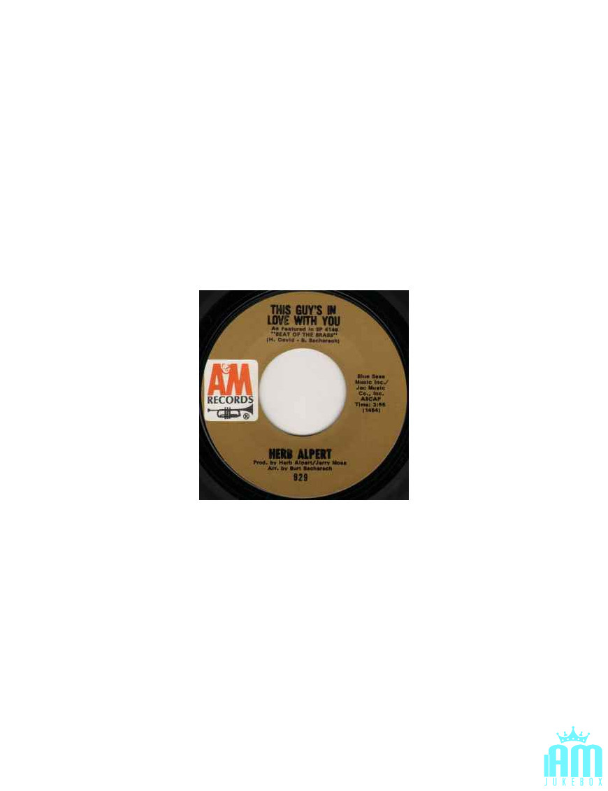 This Guy's In Love With You [Herb Alpert,...] – Vinyl 7", Single, 45 RPM [product.brand] 1 - Shop I'm Jukebox 