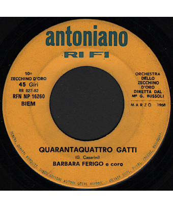Tinta E Ghiri Quarantaquattro Gatti [Laura Cornali,...] - Vinyle 7", 45 RPM