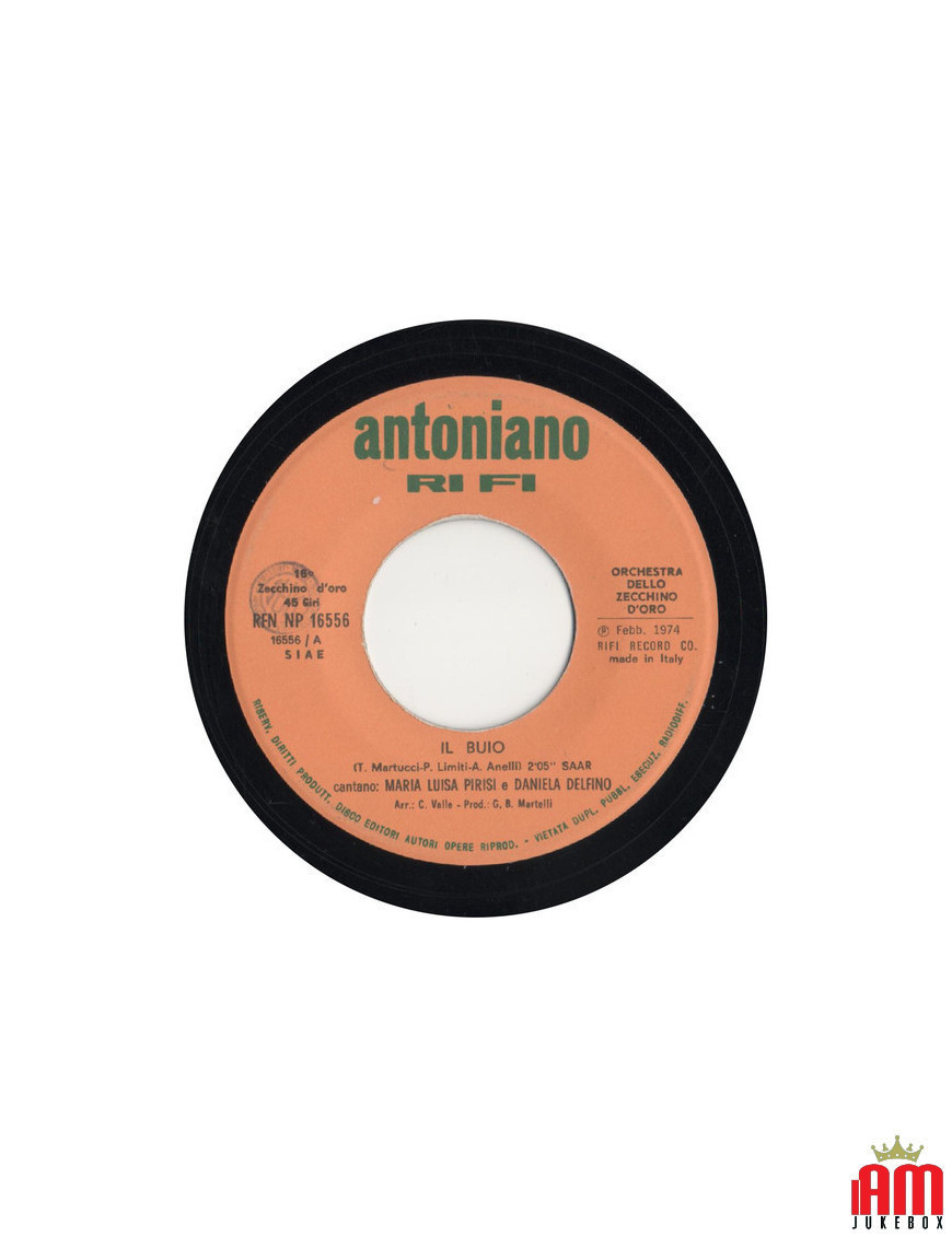 Il Buio [Orchestra Dello Zecchino D'Oro] – Vinyl 7", 45 RPM [product.brand] 1 - Shop I'm Jukebox 