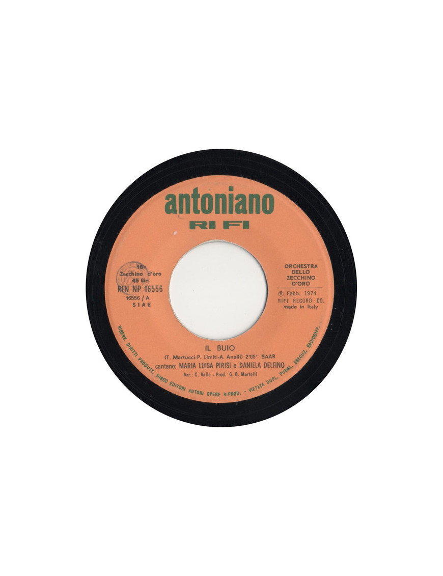Il Buio [Orchestra Dello Zecchino D'Oro] - Vinyl 7", 45 RPM [product.brand] 1 - Shop I'm Jukebox 