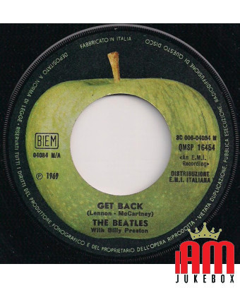 Get Back Don't Let Me Down [The Beatles,...] - Vinyle 7", 45 tours, Single [product.brand] 1 - Shop I'm Jukebox 