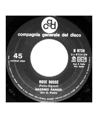 Il Mio Amore Resta Sempre Teresa Rose Rosse [Massimo Ranieri] - Vinyl 7", 45 RPM [product.brand] 1 - Shop I'm Jukebox 