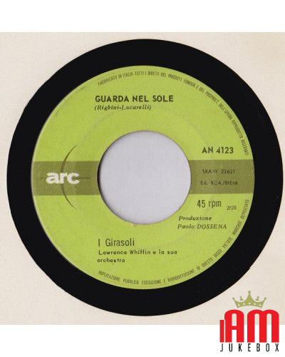 Voglio Girare Il Mondo Guarda Nel Sole [I Girasoli] - Vinyl 7", 45 RPM, Mono [product.brand] 1 - Shop I'm Jukebox 