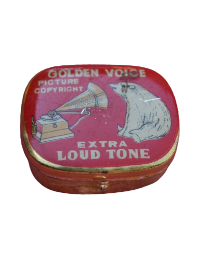 His Masters Voice" Loud Tone Gramophone Needle Tin Box Puntine per Jukebox e giradischi [product.brand] Condizione: NOS [product