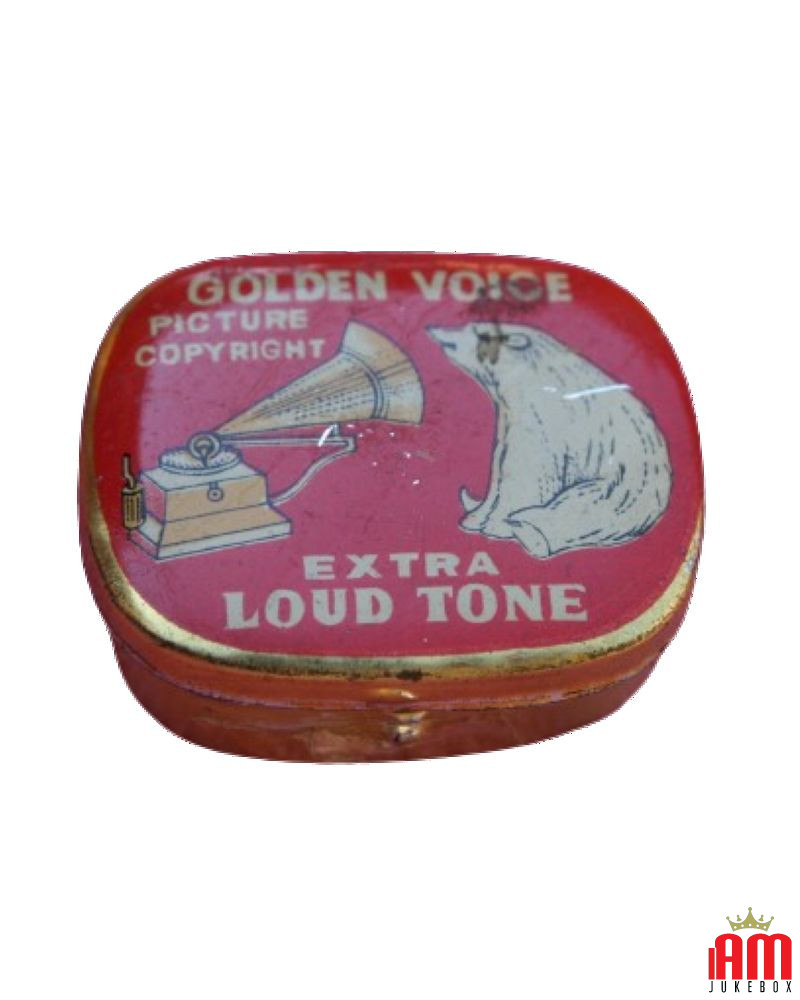 His Masters Voice" Loud Tone Gramophone Needle Tin Box Puntine per Jukebox e giradischi [product.brand] Condizione: NOS [product