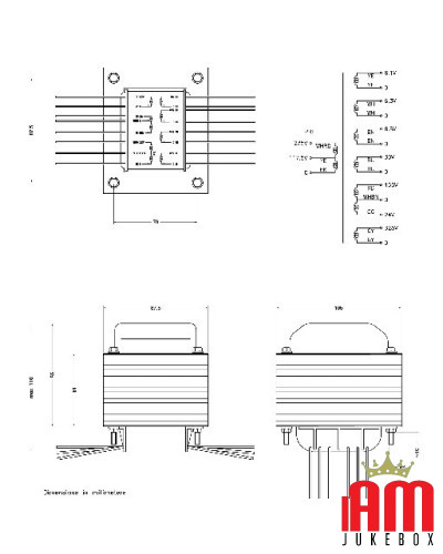 SEEBURG S173 Jukebox-Transformator – 307666-1 – 773312