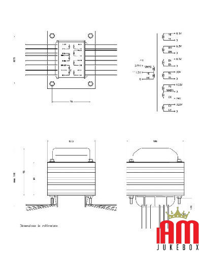 Transformeatore da Jukebox SEEBURG S173 - 307666-1 - 773312 Seeburg 1 - Shop I'm Jukebox 