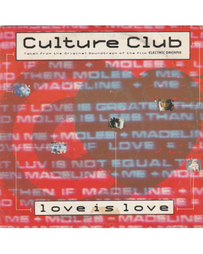 45 TR/MIN COUVERTURE VIDE Culture Club – Love Is Love