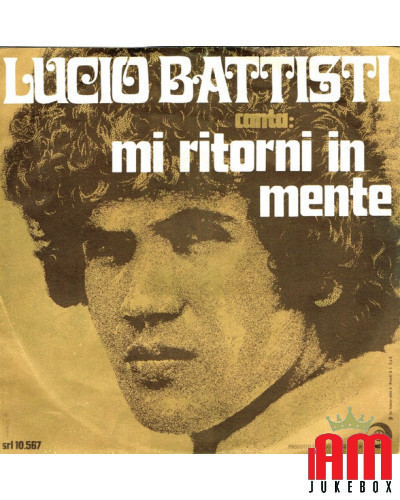 COPERTINA SENZA VINILE 45 GIRI  Lucio Battisti – Mi Ritorni In Mente