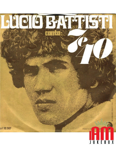 COVER OHNE VINYL 45 RPM Lucio Battisti – Das kommt mir wieder in den Sinn