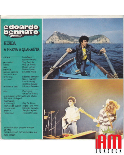 COVER OHNE VINYL 45 RPM Edoardo Bennato – Nisida