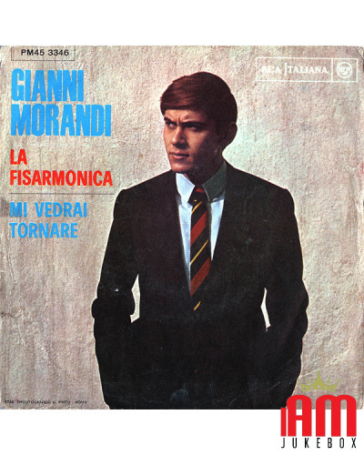 COVER OHNE VINYL 45 RPM Gianni Morandi – Das Akkordeon