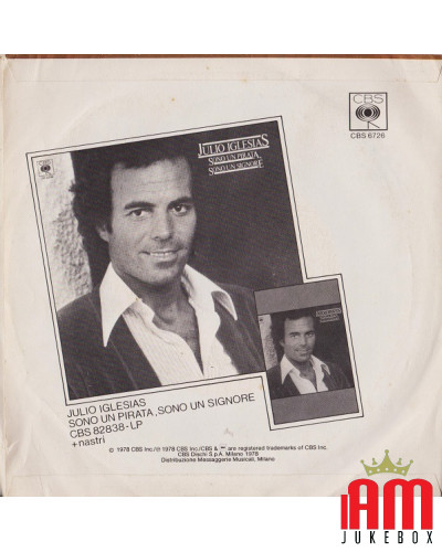 COVER OHNE VINYL 45 RPM Julio Iglesias – Denk an mich
