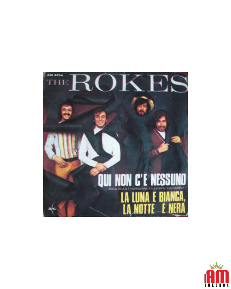 COPERTINA SENZA VINILE 45 GIRI The Rokes – Quì Non C'È Nessuno [product.brand] 1 - Shop I'm Jukebox 