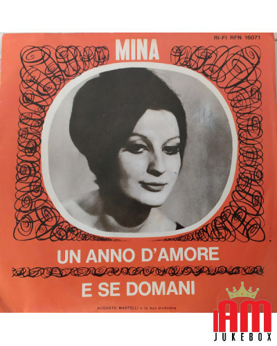 COPERTINA SENZA VINILE 45 GIRI Mina