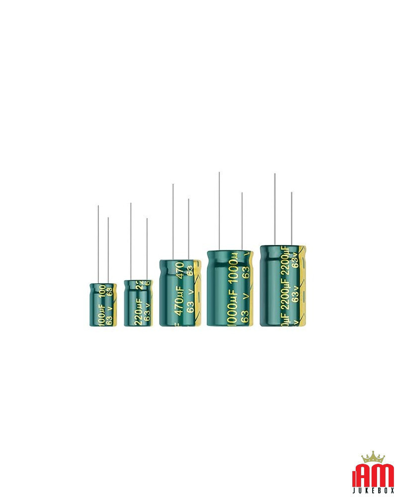 22uf 50V Aluminium-Elektrolytkondensator mit niedrigem ESR [product.brand] 1 - Shop I'm Jukebox 