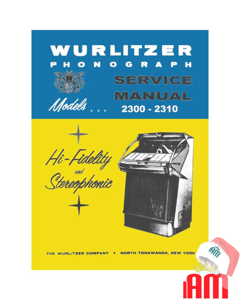 Tedesco Wurlitzer 1 Jukebox-Handbücher 