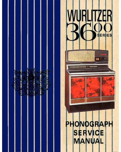 WURLITZER Jukebox Manual Models 3600, 3610 and 3660 'Super Star' (1972