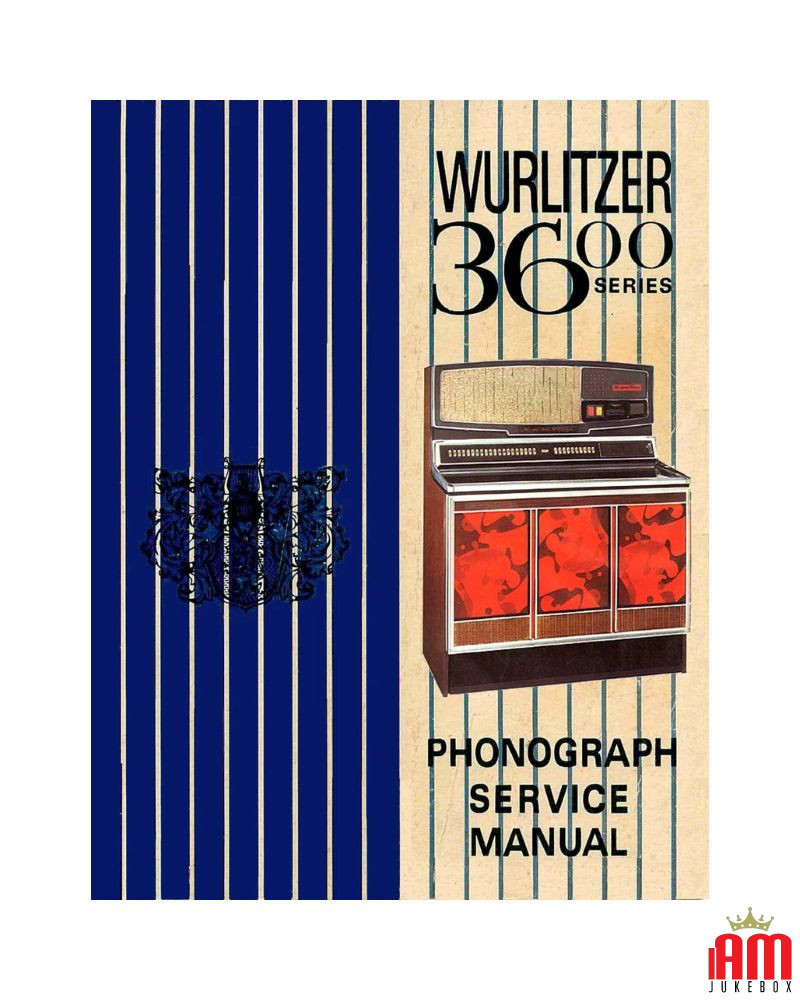 WURLITZER Jukebox Manuel Modèles 3600, 3610 et 3660 'Super Star' (1972