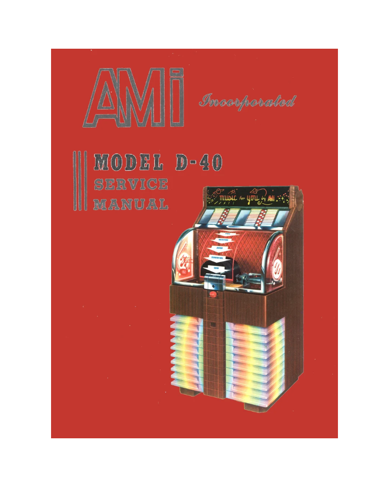 AMI Model D-40, D-80 (1951-52)​ Manual and PDF brochure