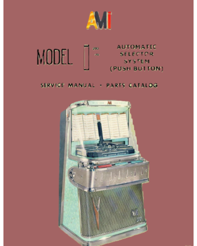 Manuale Jukebox AMI Modelli I-200 e I-120 selezione automatica (1958) Ami Rowe 1 - Shop I'm Jukebox 