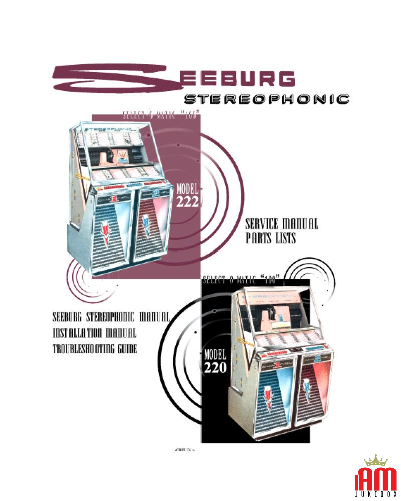 SEEBURG Jukebox-Handbuch. Modelle 220 und 222 (1959) Seeburg 1 - Shop I'm Jukebox 