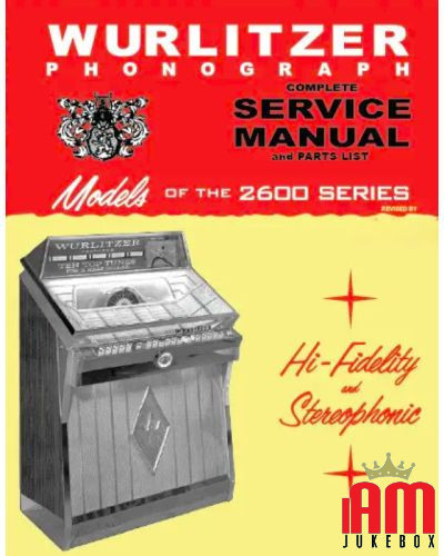WURLITZER Jukebox-Handbuch in High Definition PDF herunterladen. 2600 Modelle Wurlitzer 1 - Shop I'm Jukebox 