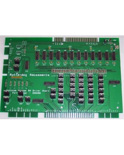 Nuovo Gottlieb Sistema 80 Autista Ricambio Board Da Rottendog GDB080. Spina N Schede Elettroniche Gottlieb Condizione: Nuovo [pr