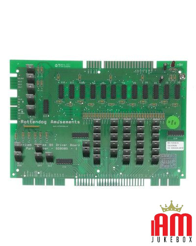 New Gottlieb System 80 Driver Replacement Board From Rottendog GDB080. Plug No Electronic boards Gottlieb Condition: New [produc