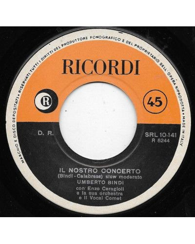 Il Nostro Concerto [Umberto Bindi] - Vinyl 7", 45 RPM, Reissue