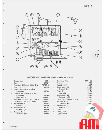 English (English) Wurlitzer 1 Wurlitzer spare parts 