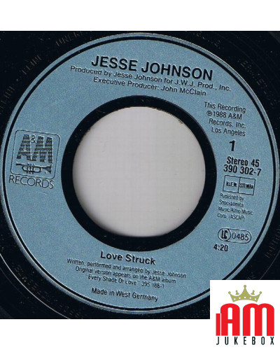 Love Struck [Jesse Johnson] - Vinyl 7", 45 RPM, Single, Stereo [product.brand] 1 - Shop I'm Jukebox 