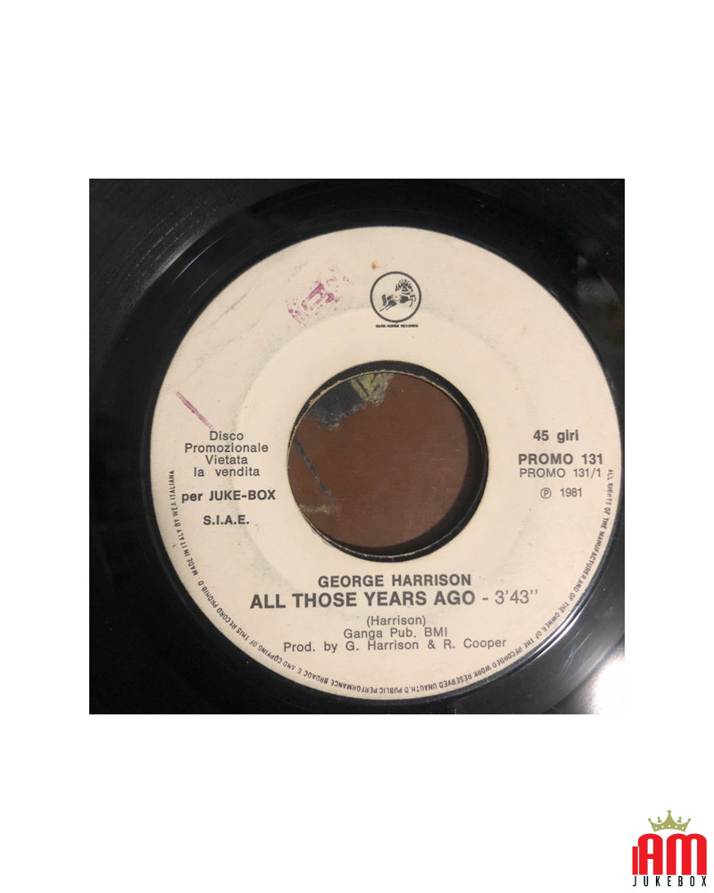 All diese Jahre sind die Welt [George Harrison,...] - Vinyl 7, 45 RPM, Jukebox, Promo [product.brand] 1 - Shop I'm Jukebox 