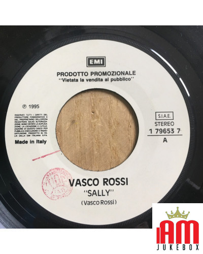 Sally Emozione [Vasco Rossi,...] - Vinyl 7", 45 RPM, Promo [product.brand] 1 - Shop I'm Jukebox 