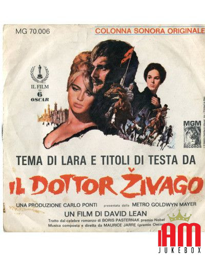 Tema Di Lara E Titoli Di Testa Da "Il Dottor ?ivago" (Colonna Sonora Originale) [Maurice Jarre] - Vinyl 7", 45 RPM