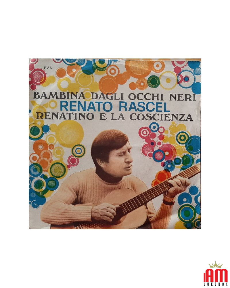 Bambina Dagli Occhi Neri   Renatino E La Coscienza [Renato Rascel] - Vinyl 7", 45 RPM, Promo