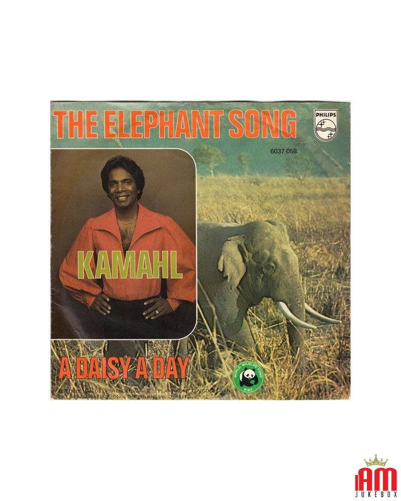 The Elephant Song   A Daisy A Day [Kamahl] - Vinyl 7", 45 RPM, Single, Stereo