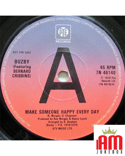 Make Someone Happy Every Day [Buzby,...] - Vinyl 7", 45 RPM, Single, Promo [product.brand] 1 - Shop I'm Jukebox 