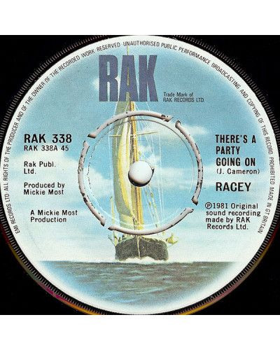 There's A Party Going On [Racey] - Vinyl 7", 45 RPM, Single