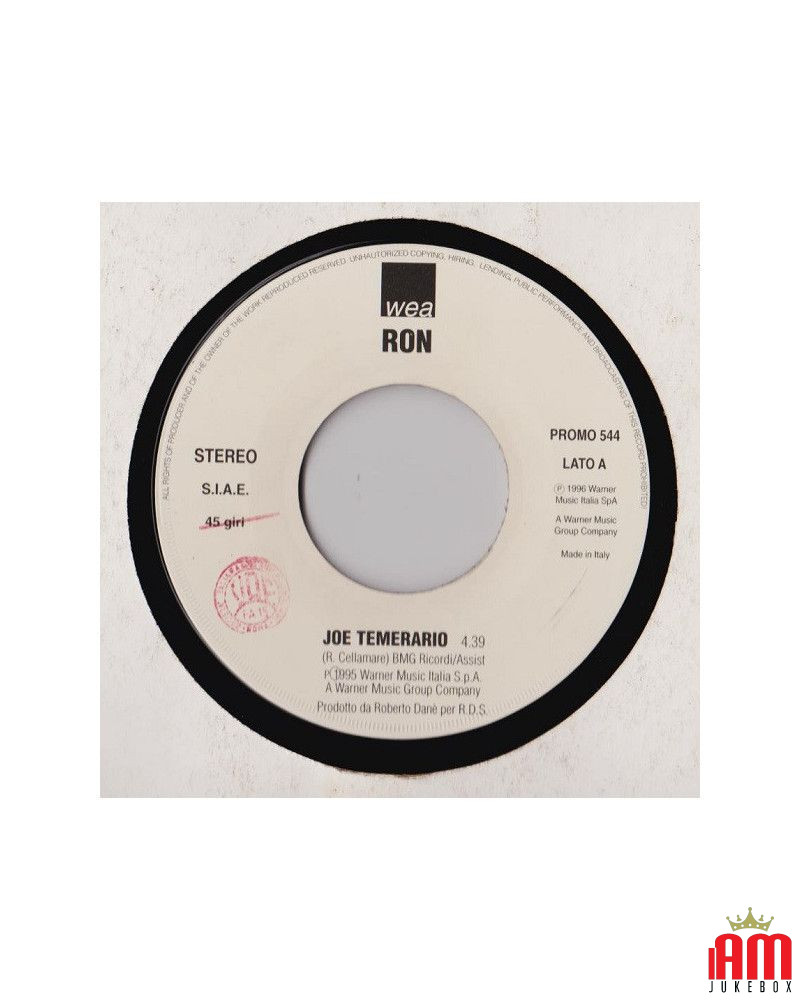 Joe Temerario   You Oughta Know [Ron (16),...] - Vinyl 7", 45 RPM, Juk