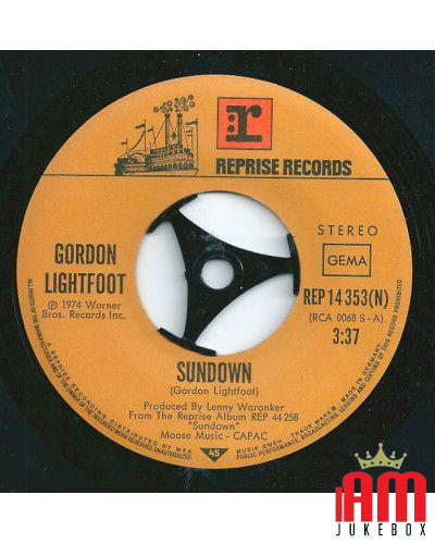 Sundown [Gordon Lightfoot] - Vinyl 7", 45 RPM, Single