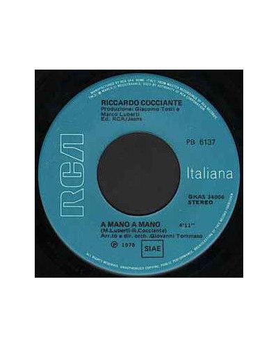 A Mano A Mano   Storie [Riccardo Cocciante] - Vinyl 7", 45 RPM, Stereo