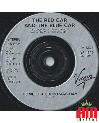 Home For Christmas Day [The Red Car And The Blue Car] - Vinyl 7", 45 RPM