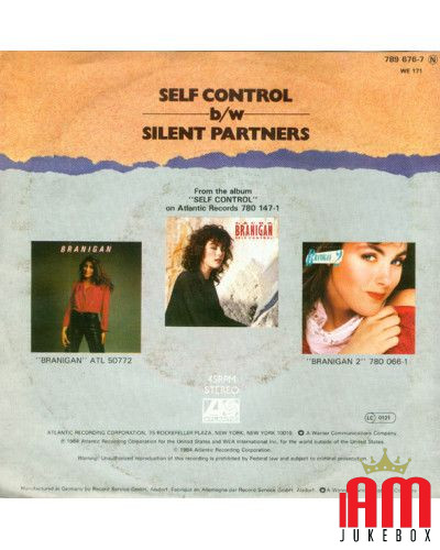 Self Control [Laura Branigan] - Vinyle 7", 45 tr/min, Single, Stéréo [product.brand] 1 - Shop I'm Jukebox 